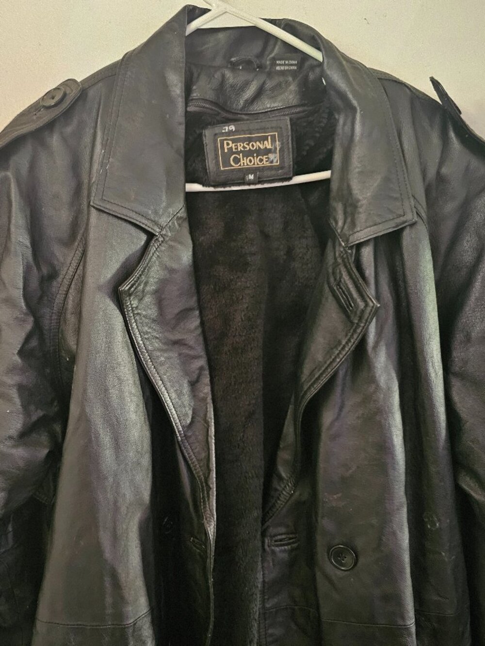 Vintage Leather Trenchcoat Medium Full-length Personal Choice Goth Matrix